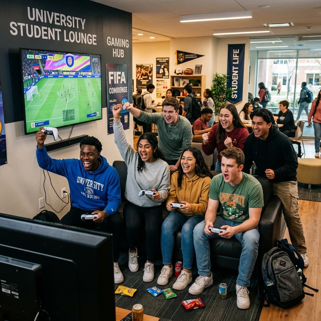 FIFA gaming activation brings students together on campus