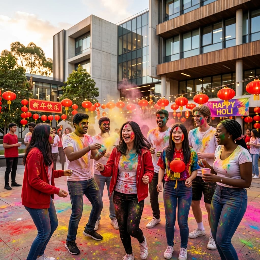 Holi and Chinese New Year celebrations light up the AuSC community